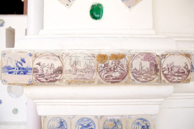 柱子,井里汶,水平画幅,无人,图像,特写,白色,著名景点,拱壁,建筑特色