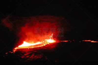 埃塞俄比亚,火山,熔岩湖,熔岩平原,里夫特谷,红灯,荒地,火炬塔,火山喷口,活火山