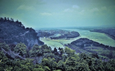 都江堰 ,成都,灌溉设备,四川省,古代文明,旅游目的地,水平画幅,无人,户外,湍急的