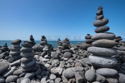 石材,特内里费岛,海滩,堆,西班牙,水,天空,灵性,沙子