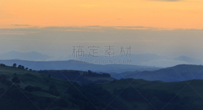 斯诺登峰,山脉,远距离,兰戈伦,自然,非都市风光,水平画幅,橙色,地形,山