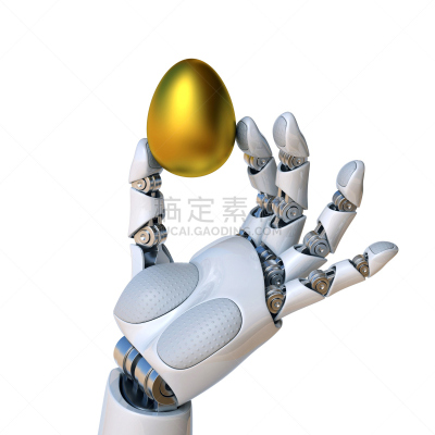 黄金,三维图形,自动的,手牵手,未来,智慧,绘画插图,计算机制图,计算机图形学,金属