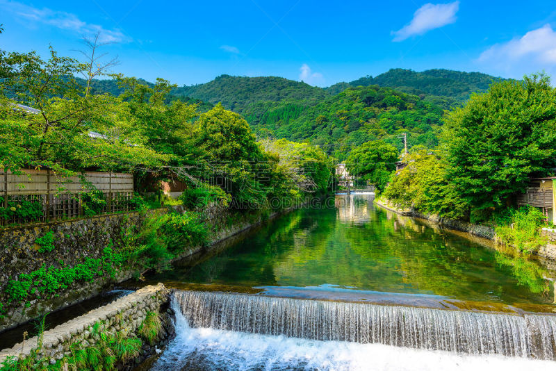 京都府,日本,岚山,河流,美,水平画幅,地形,传统,中之岛,旅行者