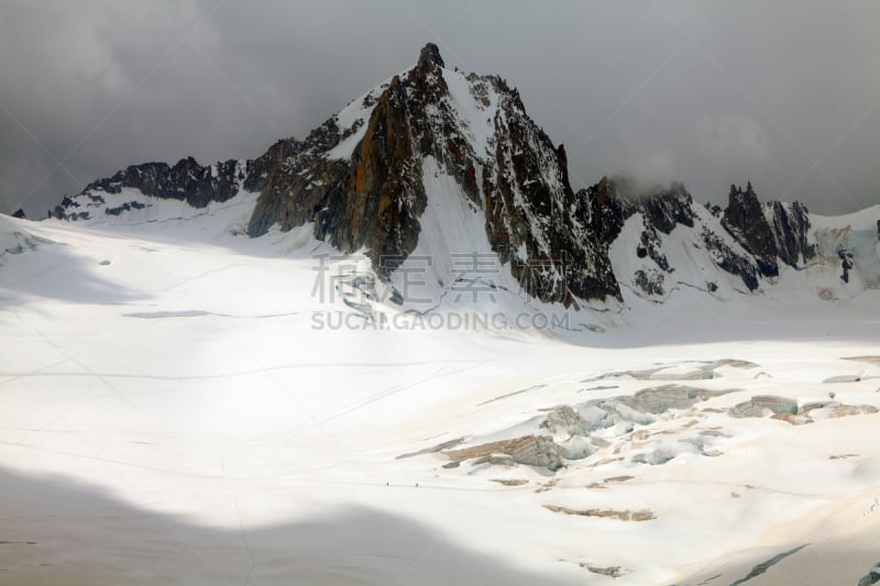 布朗峰山谷,自然,水平画幅,地形,雪,冰河,徒步旅行,霞慕尼,山脉,运动