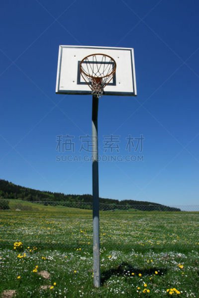 篮球运动,垂直画幅,圆形,运动,绳子,蓝色,户外,篮子,篮球框,乐趣