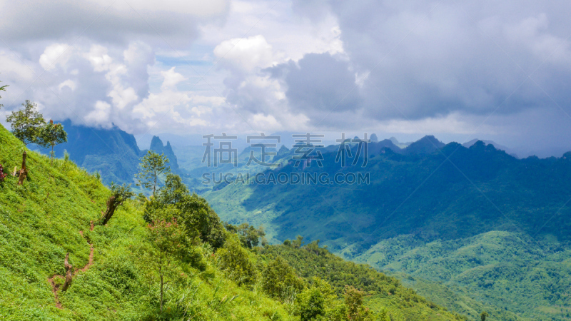 山,老挝,地形