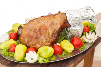 灯笼椒,配方,西红柿,碗,概念,切片食物,膳食,肉,烤的,食品