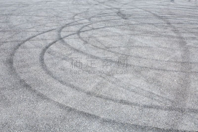 抽象,黑色,背景,轮胎印,柏油路,水平画幅,高视角,形状,无人,平视角