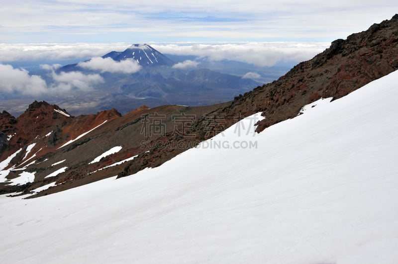 新西兰,鲁瓦皮胡山火山,阿尔卑斯山脉,山,哈卡舞,加里穿越,鲁阿佩胡山,瑙鲁赫伊山,冰隙