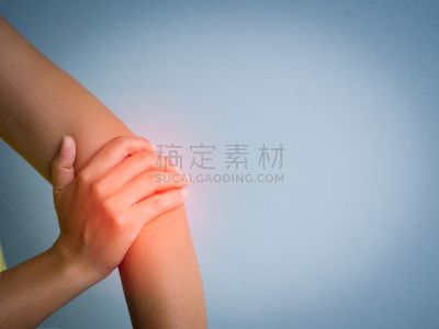 身体受伤,痛苦,肘,健康保健,概念,手臂,羊毛帽,特写,女性,替代疗法