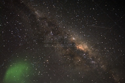 南极光,银河系,北极光,太空,星系,水平画幅,曝光过度,夜晚,无人,星星
