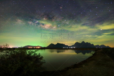 巴蜀,银河系,天空,夜晚,泰国,风景,自然美,水滑道,星际,星系