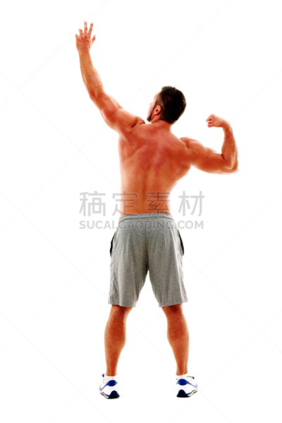 男人,健美身材,注视镜头,垂直画幅,美,男子气概,半装,形状,美人,人