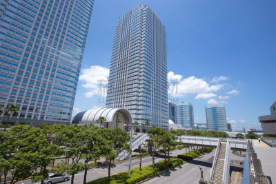 幕张市,千叶市,日本,摩天大楼,建筑外部,天空,水平画幅,墙,无人,千叶县