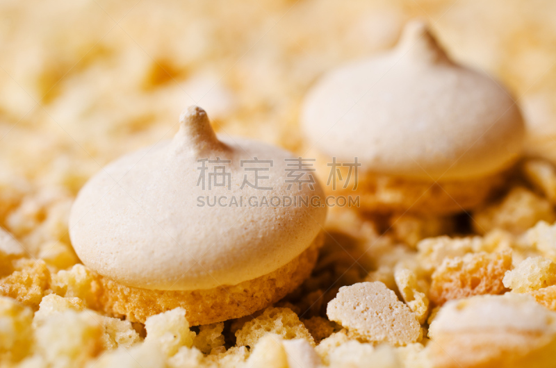 饼干,蛋白饼糕,水平画幅,形状,蛋糕,烘焙糕点,法式食品,乡村风格,西风之神,特写