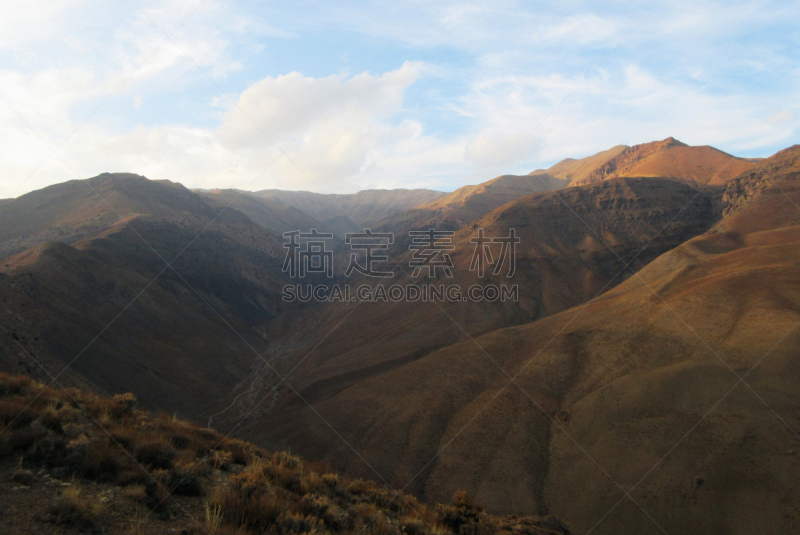 伊朗,徒步旅行,elburz mountains,天空,水平画幅,地形,秋天,雪,蓝色,户外