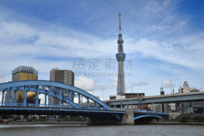 东京,街道,river sumida,水平画幅,无人,城镇,摩天大楼,户外,塔,城市