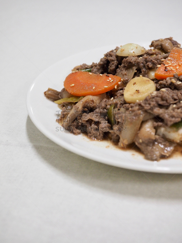 韩式烧牛肉,东方食品,米,在上面,碗,牛肉烩饭套餐,后背箱聚会,烧肉,野餐烤牛肉,朝鲜的新年