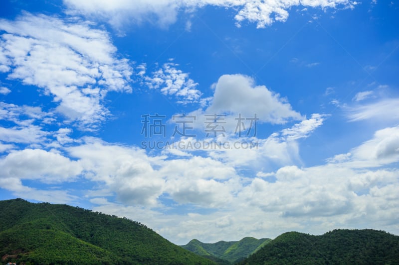 泰国,山,白昼,海防,水平画幅,无人,热带雨林,户外,草,中长距离