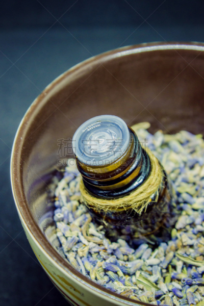 香熏油,小的,熏衣草,瓶子,垂直画幅,香熏炉,无人,标签,花束,滴瓶