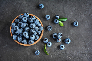 蓝莓,碗,石片,水果,黑板,水平画幅,素食,生食,乡村风格,甜点心