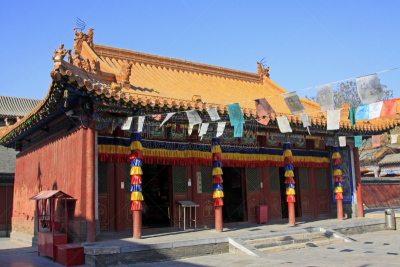 呼和浩特,喇麻庙,内蒙古自治区,二月,2015年,风景,数字6,建筑外部