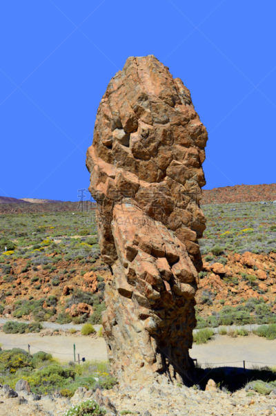 皮可德泰德山,堤岸,响石,垂直画幅,天空,形状,火山地形,大西洋群岛,户外,石头