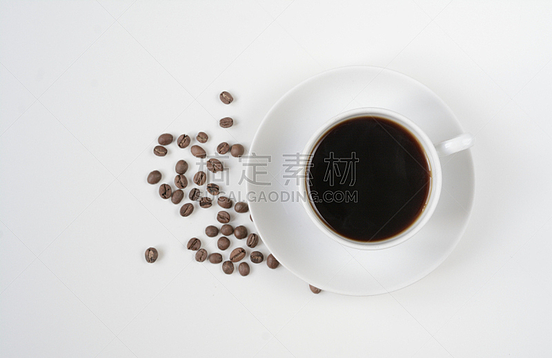 白色,咖啡杯,分离着色,早餐,水平画幅,无人,大特写,白俄罗斯,特写,背景