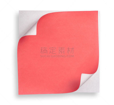 红色,卷着的,纸,角度,办公室,贺卡,折叠的,水平画幅,消息,标签