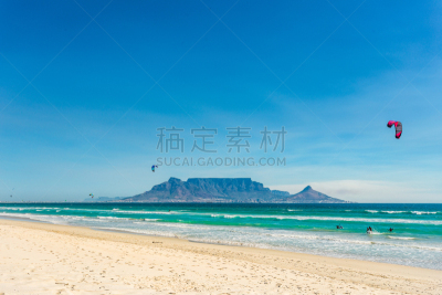 布劳堡海滩,南非桌山,接力赛,摄像机拍摄角度,桌山国家公园,帆板运动,开普半岛,开普敦,水,水平画幅