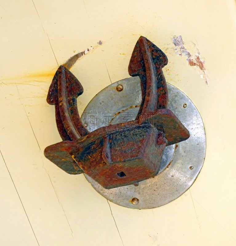 锚,帆船,劳斯特岛,摩托游艇,船体,垂直画幅,无人,乘船游,钢铁,损坏的