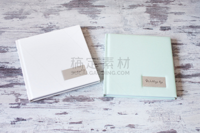 皮革,相册,羽绒被,水平画幅,纪念品,精装书,书页,图像,特写,白色