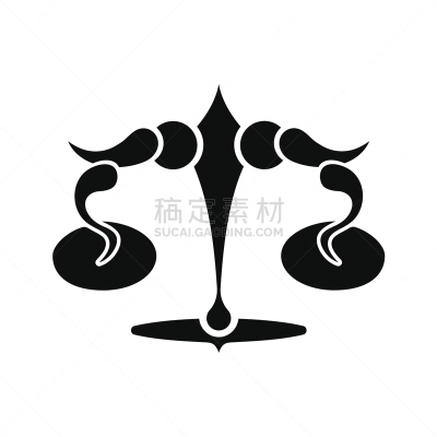 天秤座,标志,背景分离,月,复古风格,证章,背景,2015年,绘画插图,白色