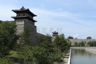 大同,旅游目的地,水平画幅,墙,无人,长城,古城,了望塔,山西省,巨人拱门