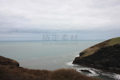 悬崖,岩层,海洋,波斯卡斯特,海滩,康沃尔,水平画幅,岩石,无人,2015年