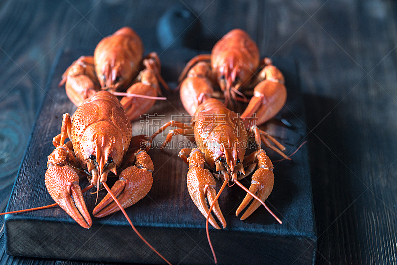 螯虾,厚木板,煮食,暗色,清新,食品,调味品,餐馆,龙虾,墨西哥湾沿岸国家