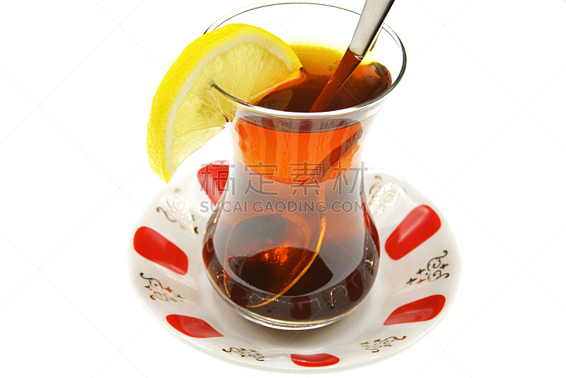 茶,饮料,热,土耳其,清新,背景分离,杯,茶碟,食品,玻璃杯