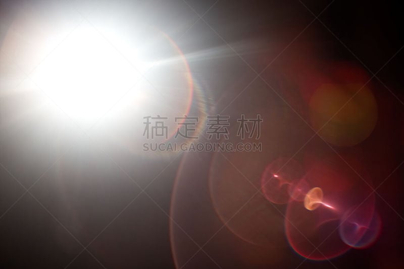 镜头眩光,光,黑色背景,在上面,美,艺术,水平画幅,无人,绘画插图,闪烁发光