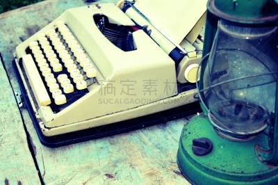 打字机,灯,背景,木制,40-80年代风格复兴,纸灯笼,贺卡,衰老过程,古老的,古典式