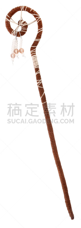 圣伯纳犬,牧羊人之杖,魔杖,垂直画幅,褐色,无人,全景,白色背景,背景分离,一个物体