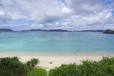 海滩,透明,云,图像,海洋,美,太平洋,无人,渡嘉敷岛村