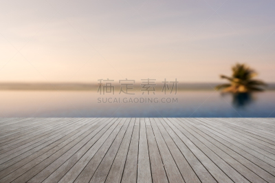 平顶,木制,抽象,无边际泳池,背景,鸡尾酒,运动模糊,天空,留白,酒店游泳池