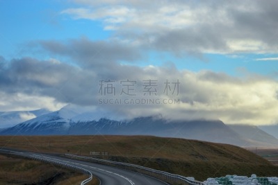 上帝瀑布,秋天,冰岛国,华贵,东北方向,禅宗,色彩鲜艳,河流,乡村风格,瀑布