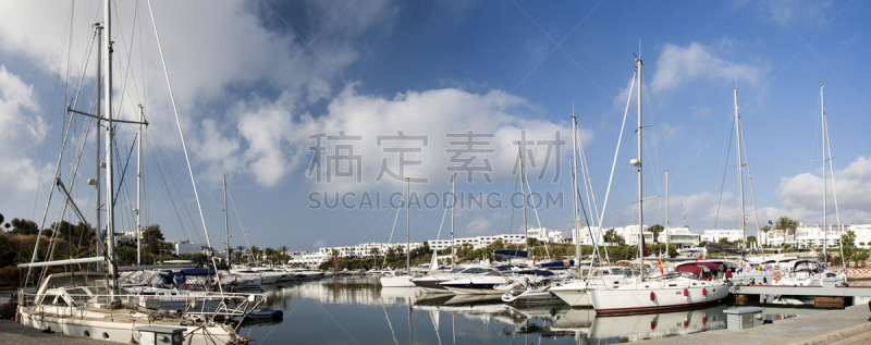 海港,有帆船,华贵,马略卡,杜塞尔多夫,德霍特海湾,固定的,水,天空,休闲活动