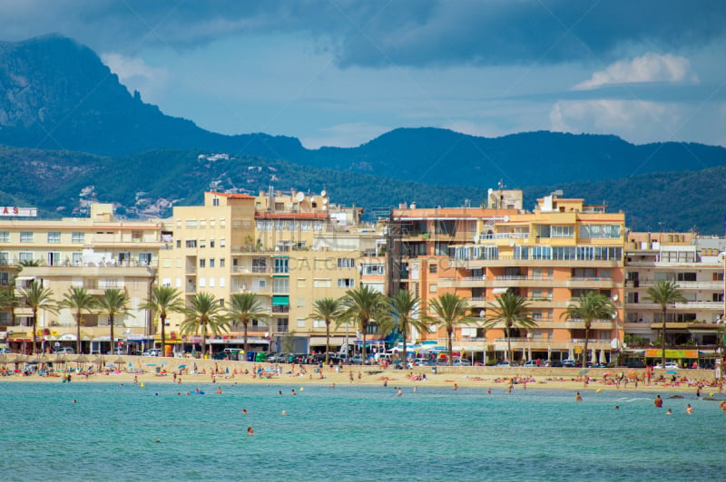 Beach and the city.