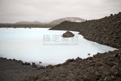 冰岛国,火山,热,水,度假胜地,水平画幅,无人,户外,湖,蓝湖
