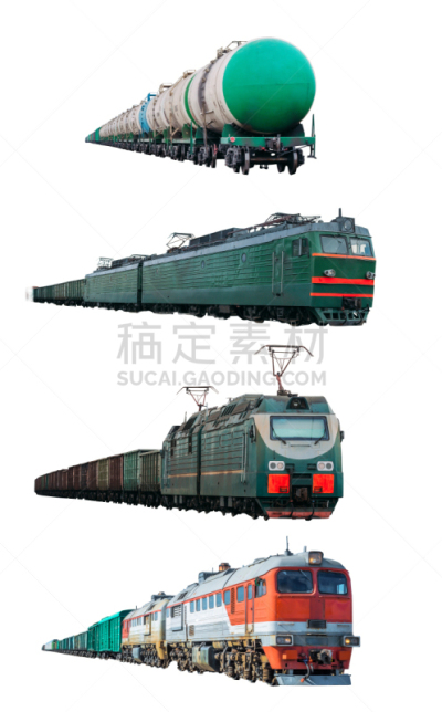 机车,货运火车,白色背景,分离着色,垂直画幅,天空,城际车,重的,组物体,地铁