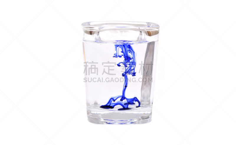 蓝色,墨水,水滴,雕花玻璃杯,图像特效,点状,水平画幅,形状,人,图像