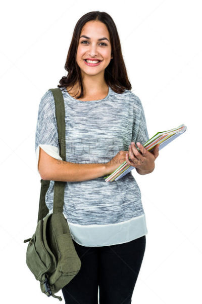 书,女人,注视镜头,拿着,信息提示点,垂直画幅,正面视角,休闲活动,仅成年人,知识