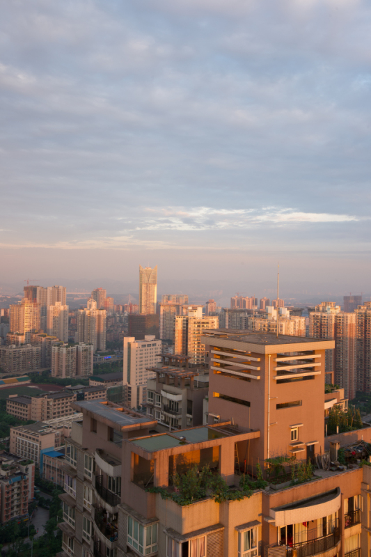 都市风景,重庆,日光,垂直画幅,天空,无人,曙暮光,东亚,户外,云景预览效果